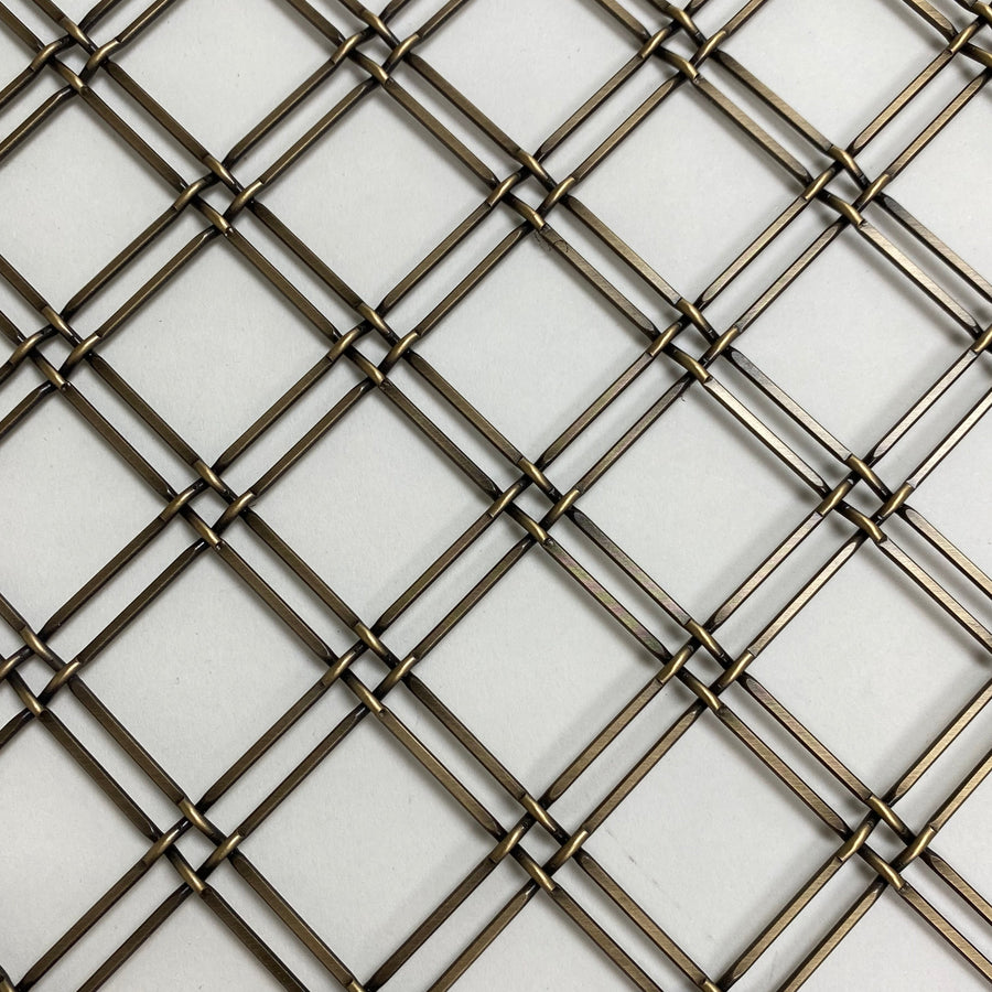 Wire Mesh 16" x 41.5" Antique Brass Architectural Woven Furniture and Creative Grille Mesh - Purdy Hardware - Wire Mesh