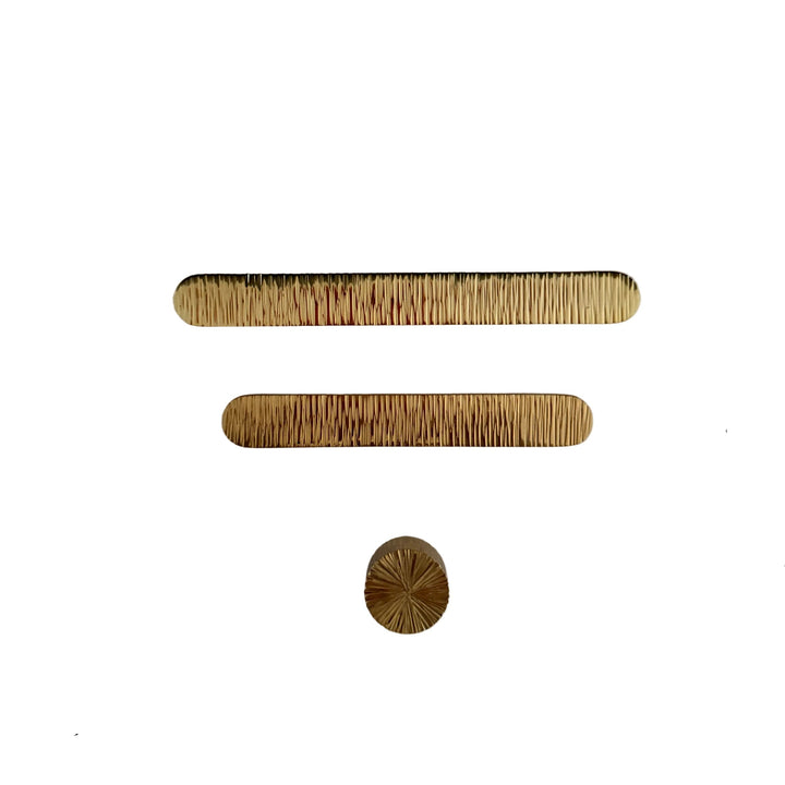 T Bars Vertical Lines Solid Brass Knobs and Handles