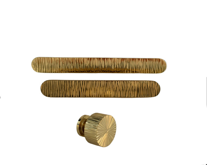 T Bars Vertical Lines Solid Brass Knobs and Handles
