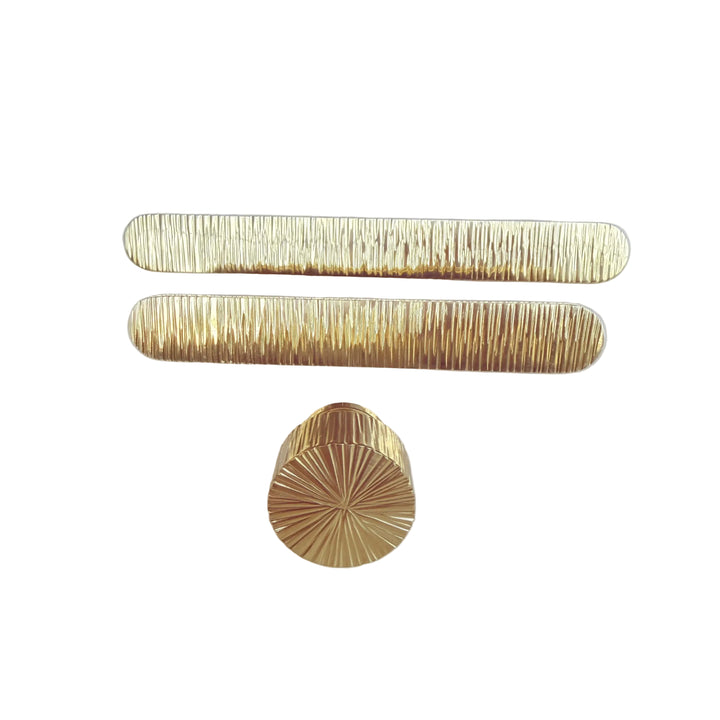 T Bars Vertical Lines Solid Brass Knobs and Handles