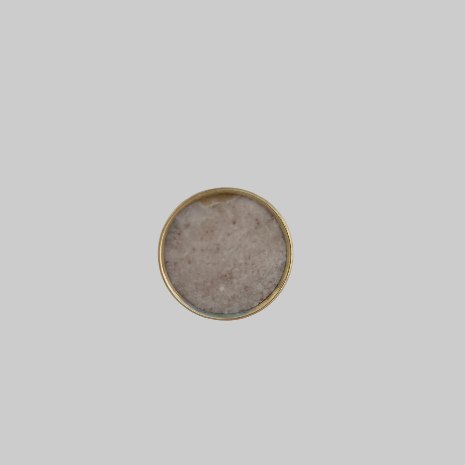 Round Brass and Marble "Jaipur" Cabinet Knob - Purdy Hardware - Cabinet Knobs