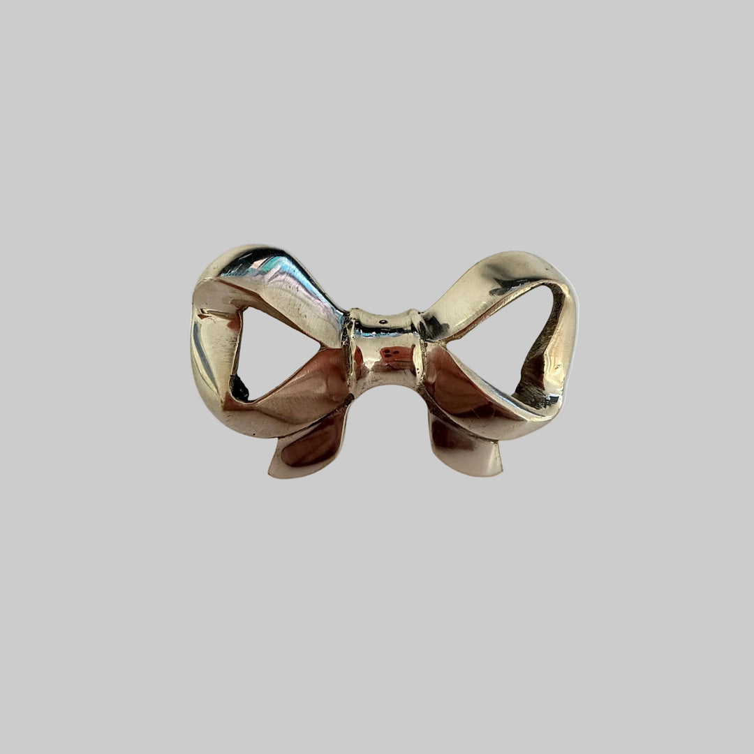 Brass Bow Cabinet Door Knobs