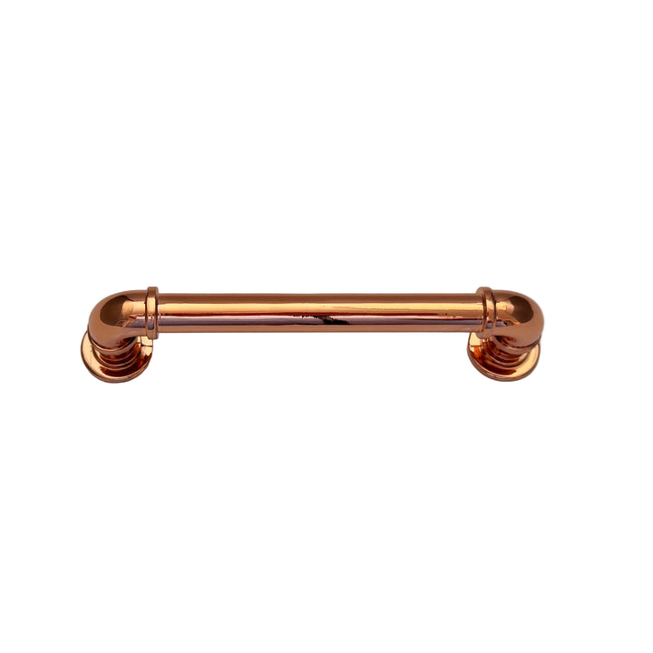 Polished Copper "Eklektikos" Pipe  Cabinet Knob & Drawer Pulls