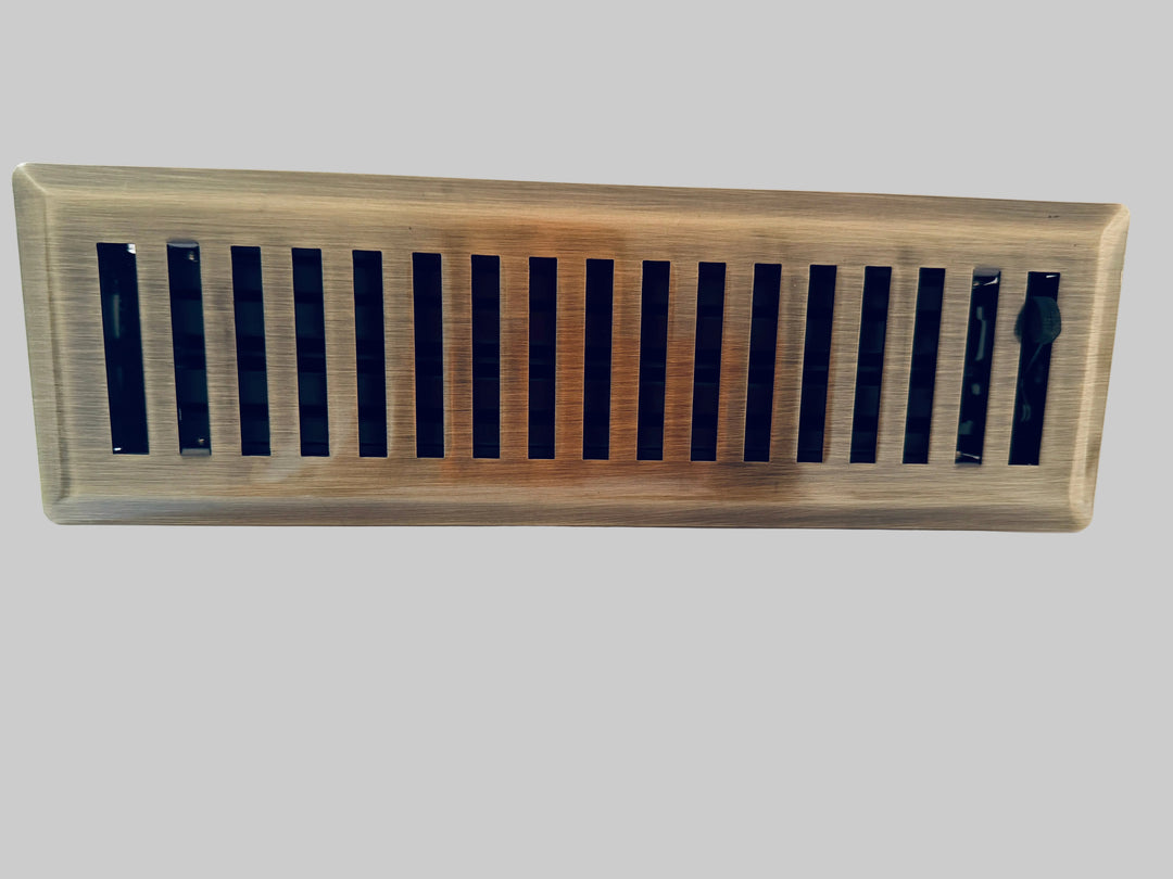 Decorative Antique Brass "Lineal" Metal Register