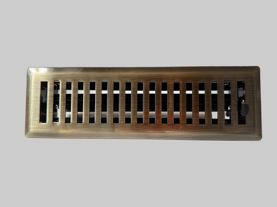 Decorative Antique Brass "Lineal" Metal Register