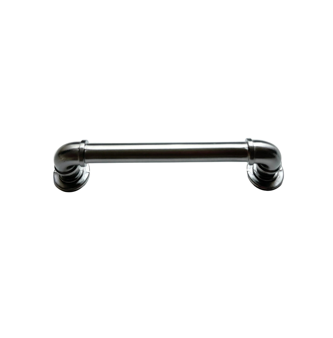 Brushed Nickel "Eklektikos" Pipe  Cabinet Knob & Drawer Pull