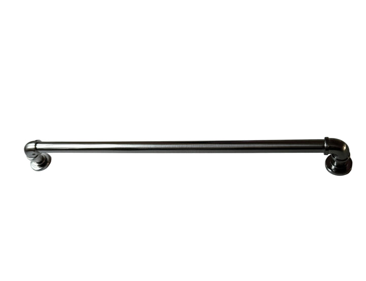 Brushed Nickel "Eklektikos" Pipe  Cabinet Knob & Drawer Pull
