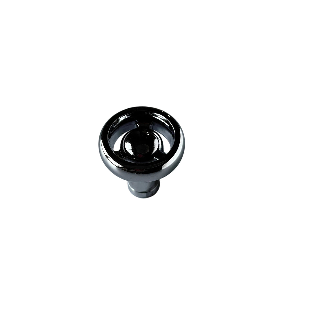 Chrome "Eklektikos" Pipe  Cabinet Knob & Drawer Pull