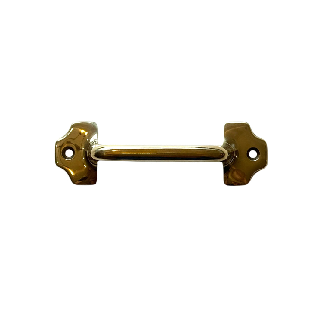 Polished Brass Sash Lift Drawer Pull | Solid Brass Handle Pull ~ 3-3/4"