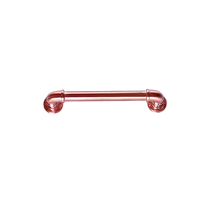 Rose Gold "Eklektikos" Pipe  Cabinet Knob & Drawer Pull