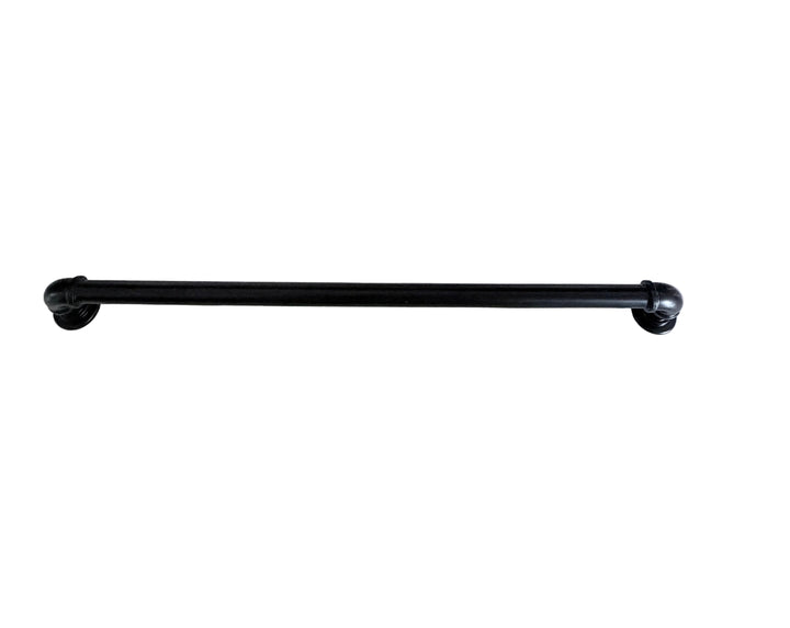 Matte Black "Eklektikos" Pipe  Cabinet Knob & Drawer Pull