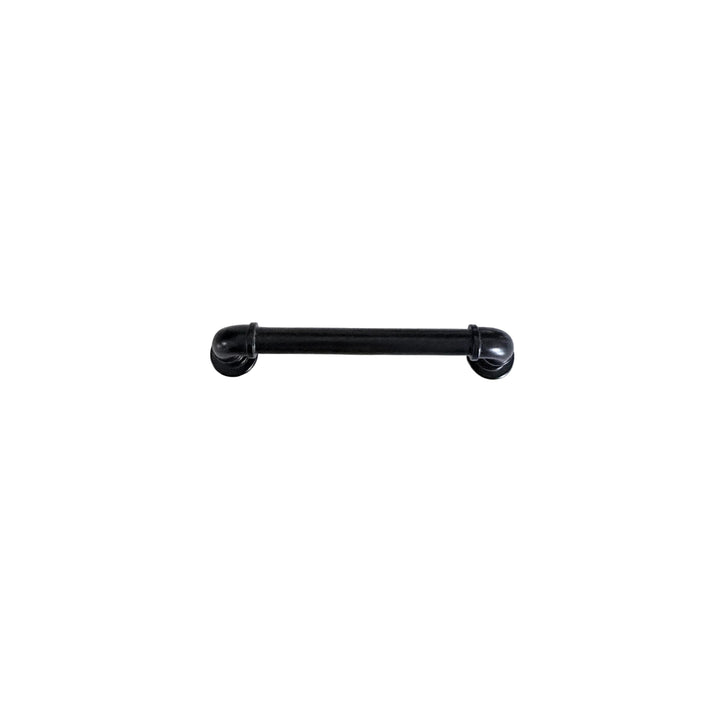 Matte Black "Eklektikos" Pipe  Cabinet Knob & Drawer Pull