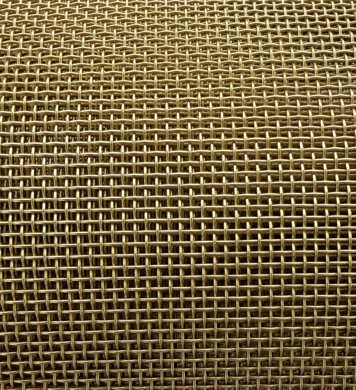 Wire Mesh Screen Satin Brass Finish Creative Grille Mesh