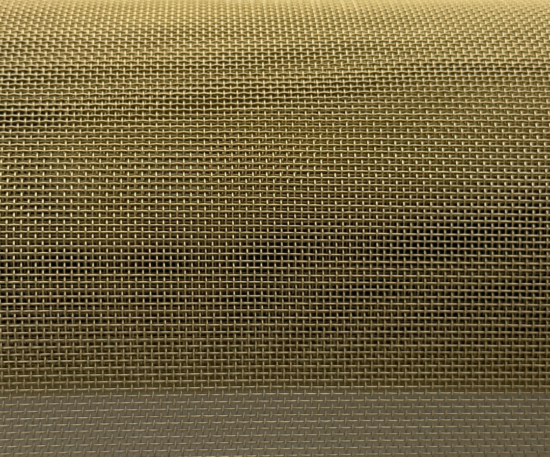 Wire Mesh Screen Satin Brass Finish Creative Grille Mesh