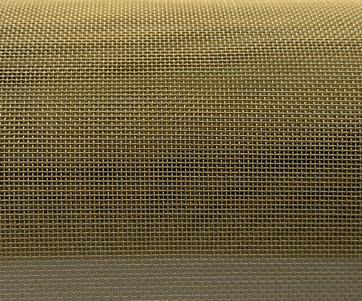 Wire Mesh Screen Satin Brass Finish Creative Grille Mesh