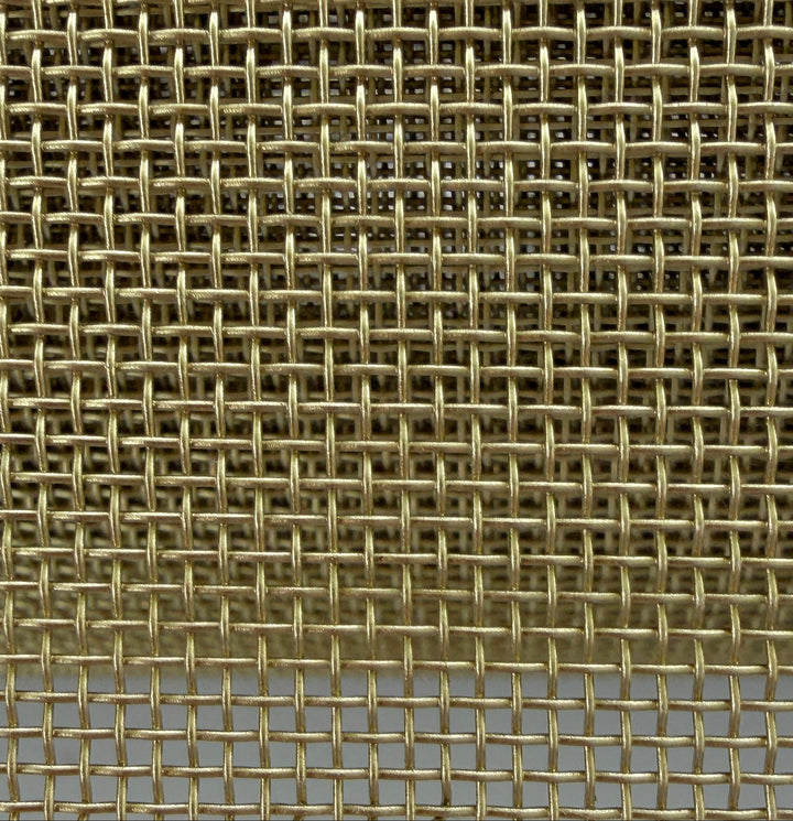 Wire Mesh Screen Satin Brass Finish Creative Grille Mesh