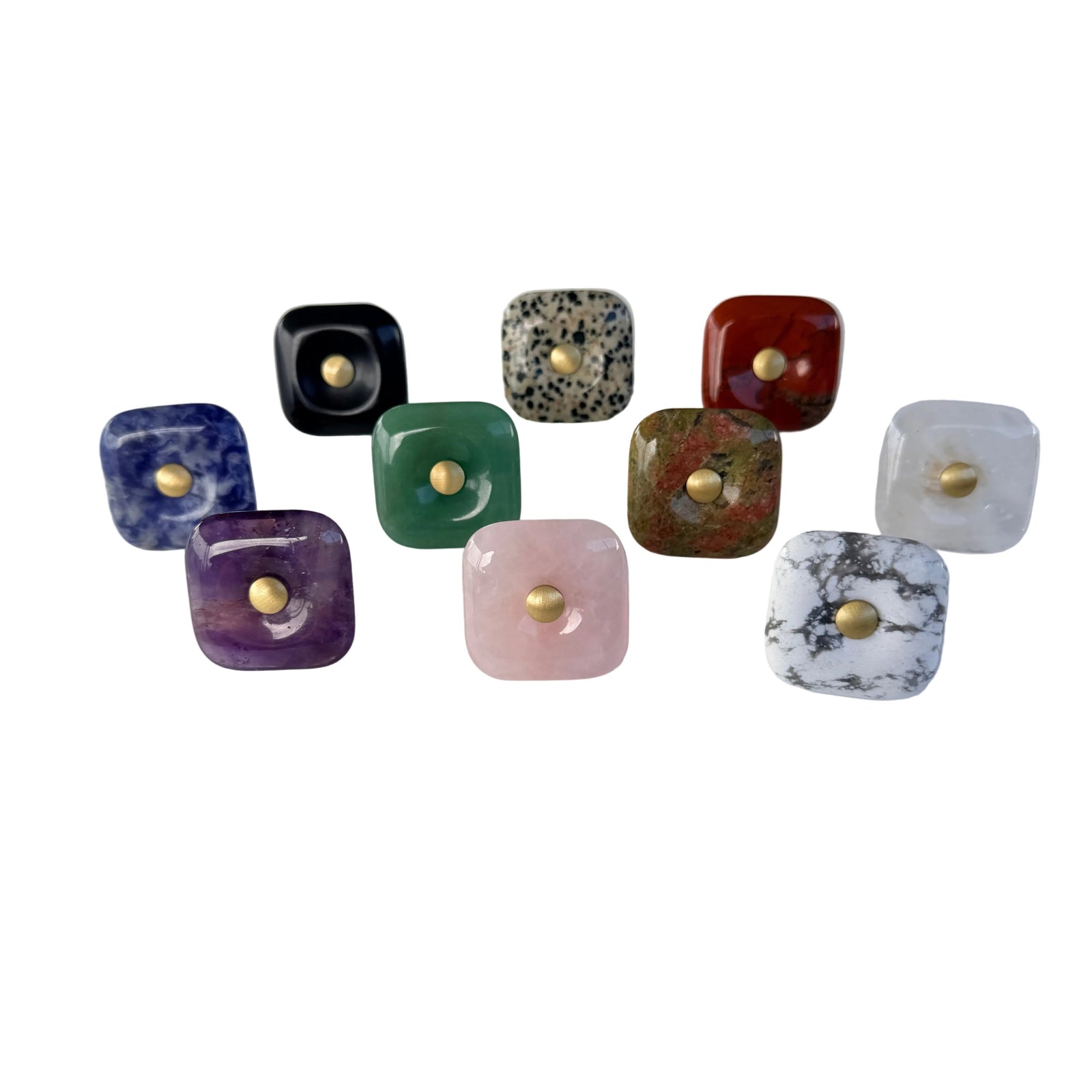 Glass Square "Luna" Cabinet Knob - Purdy Hardware - Knobs