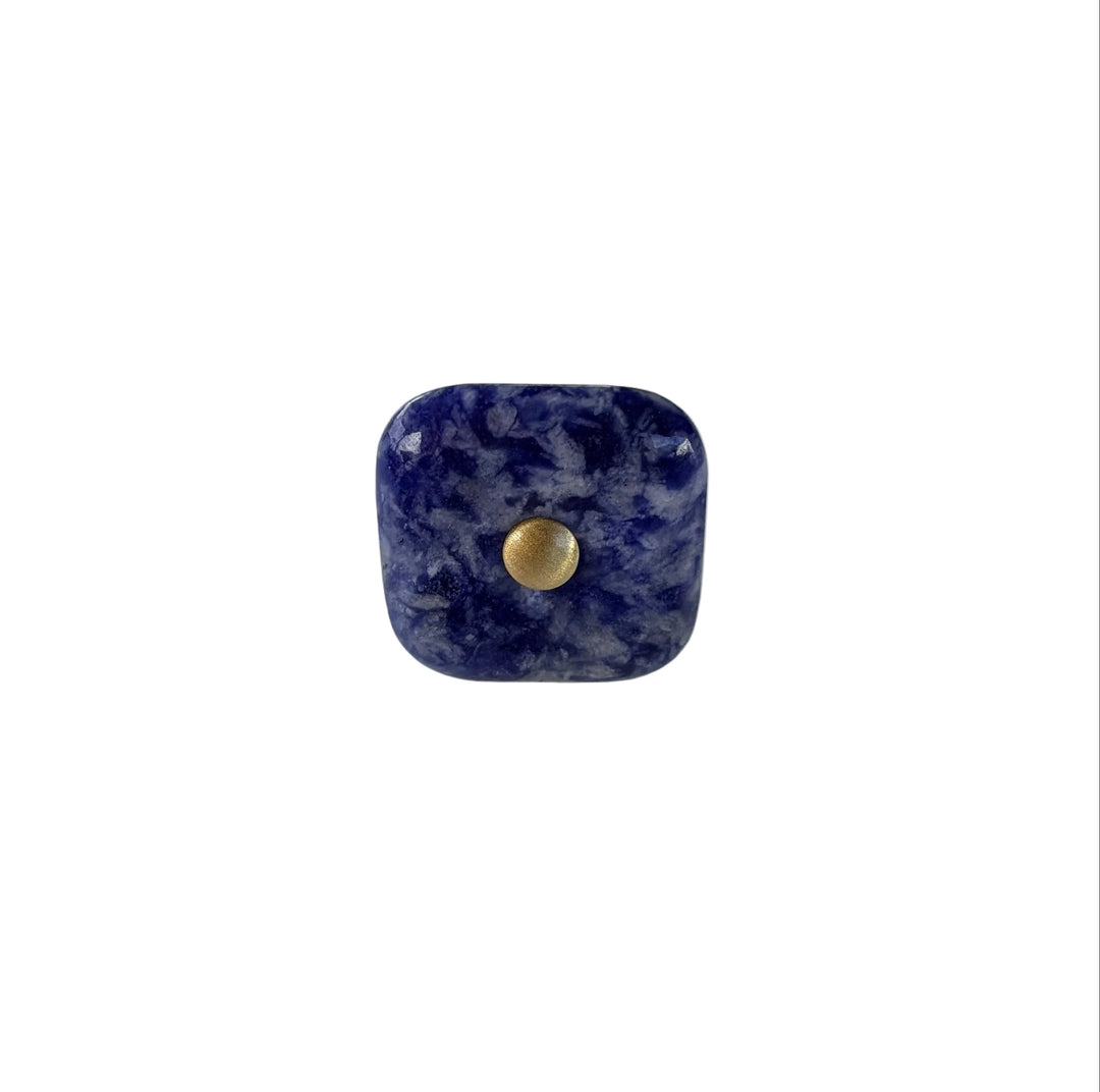 Glass Square "Luna" Cabinet Knob
