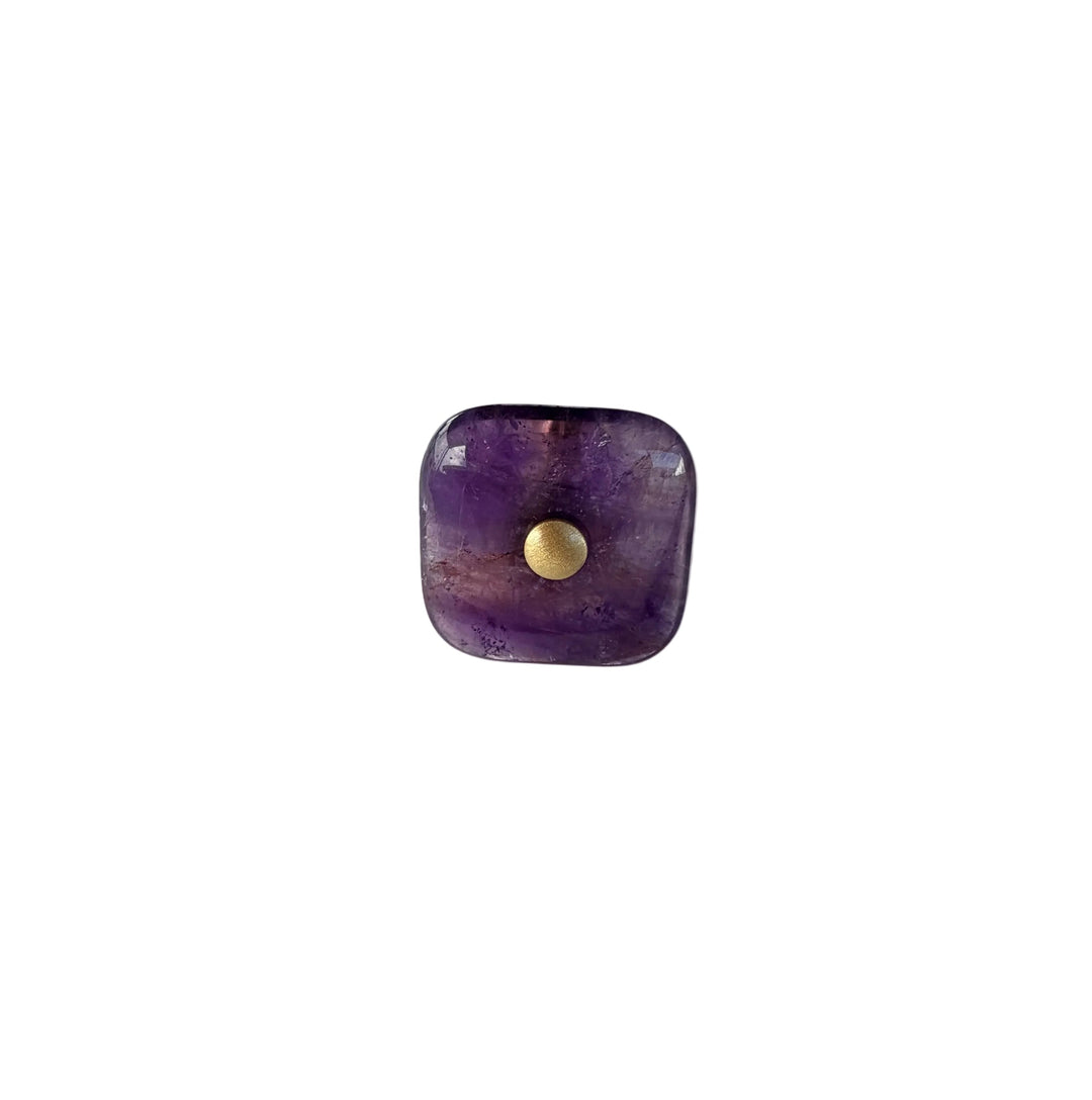 Glass Square "Luna" Cabinet Knob
