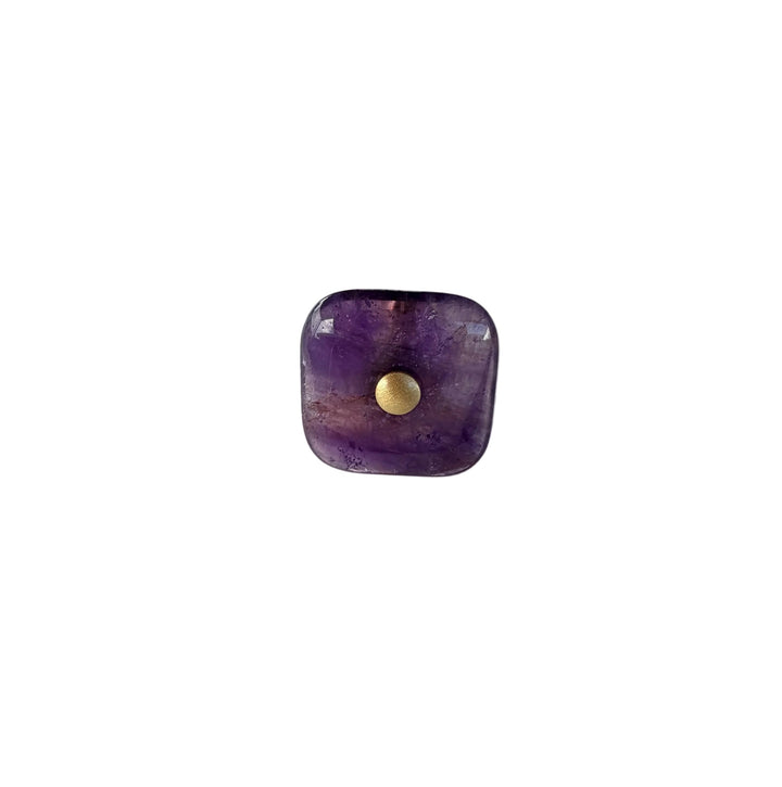 Glass Square "Luna" Cabinet Knob