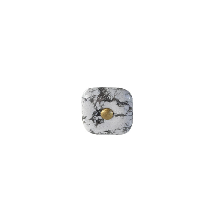 Glass Square "Luna" Cabinet Knob