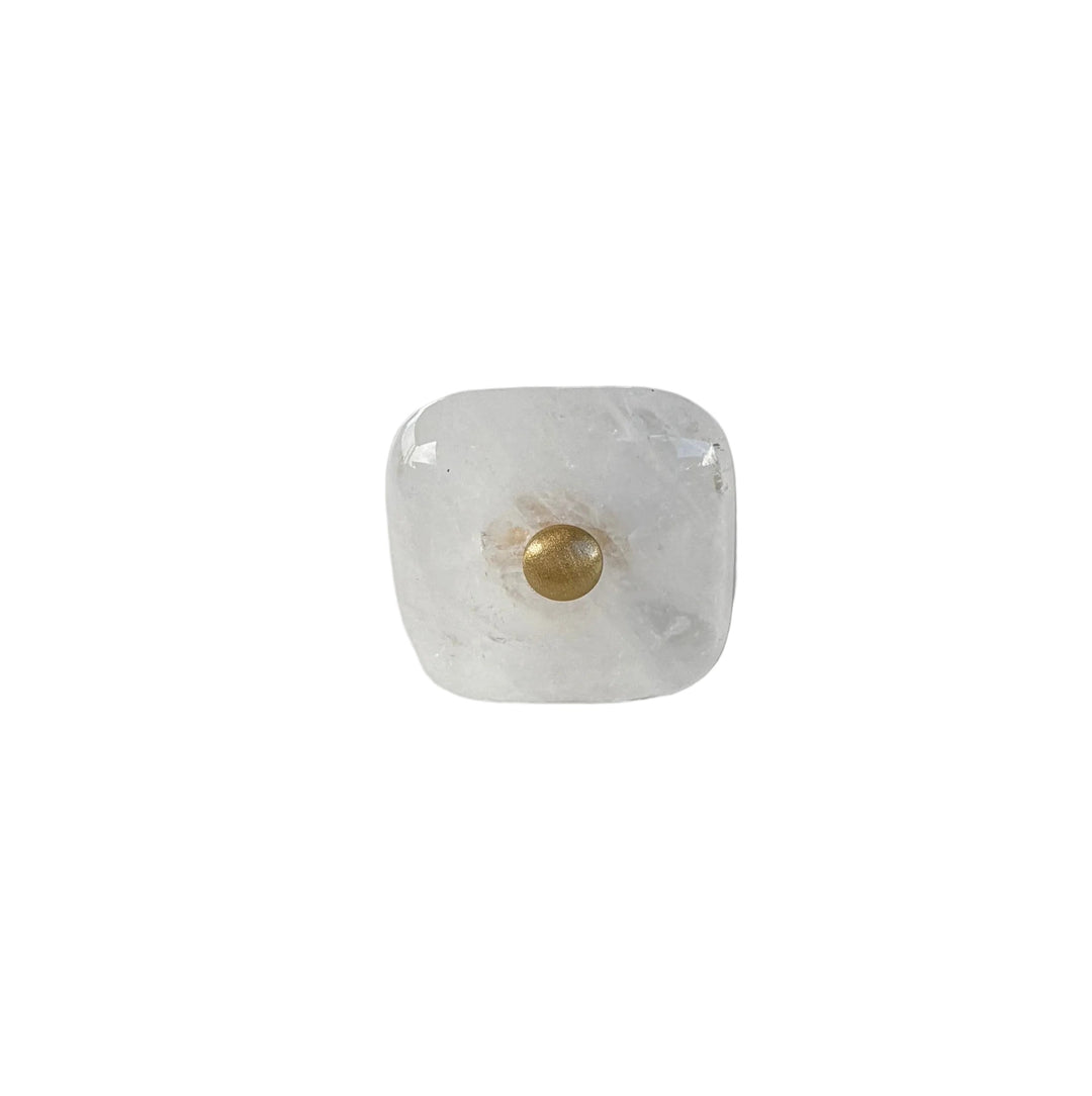 Glass Square "Luna" Cabinet Knob