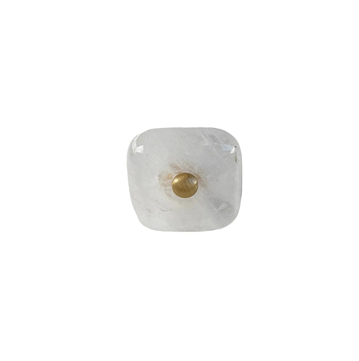 Glass Square "Luna" Cabinet Knob