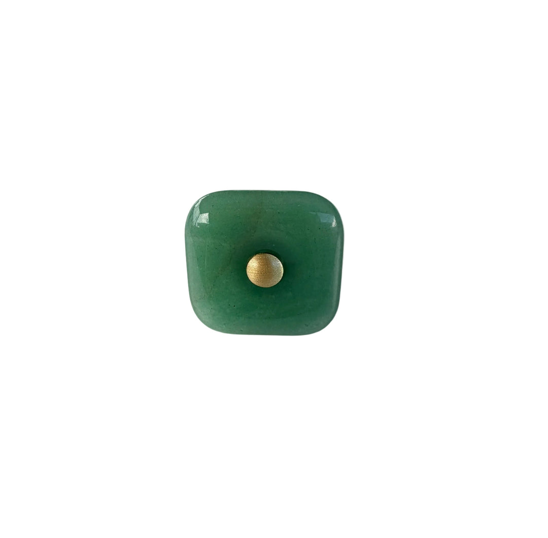 Glass Square "Luna" Cabinet Knob