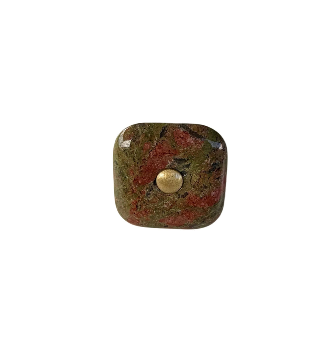 Glass Square "Luna" Cabinet Knob