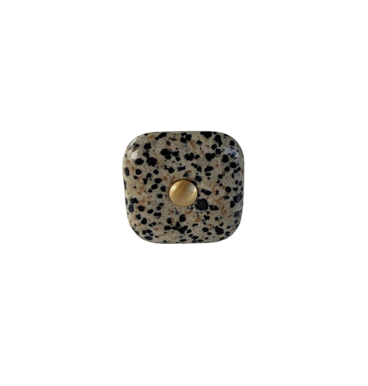 Glass Square "Luna" Cabinet Knob