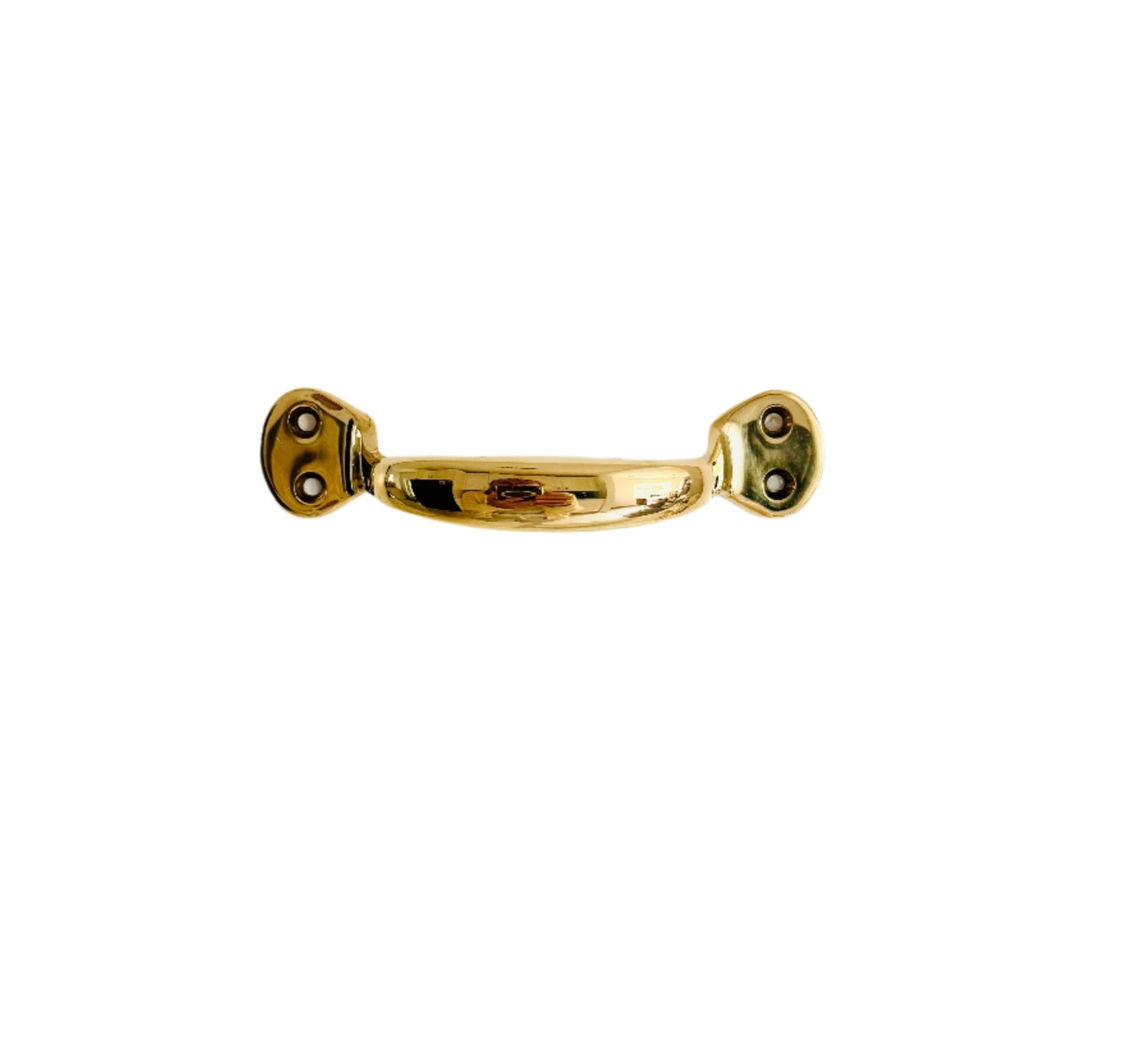 Vintage Polished Brass Handle or grip for drawers, doors and windows. - Purdy Hardware - Pulls