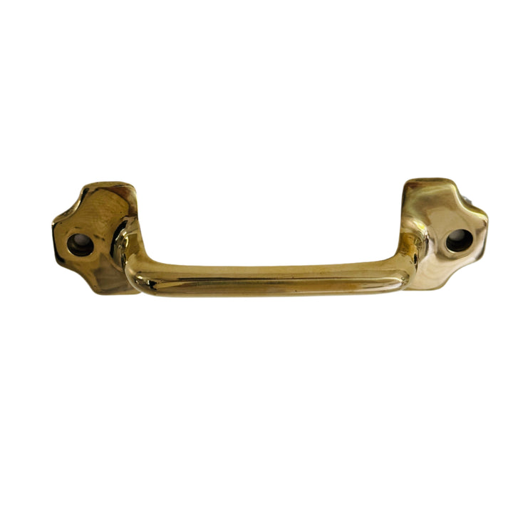 Polished Brass Sash Lift Drawer Pull | Solid Brass Handle Pull ~ 3-3/4"