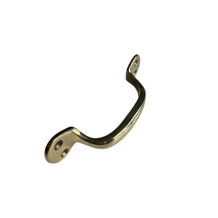 Vintage Polished Brass Handle or grip for drawers, doors and windows.