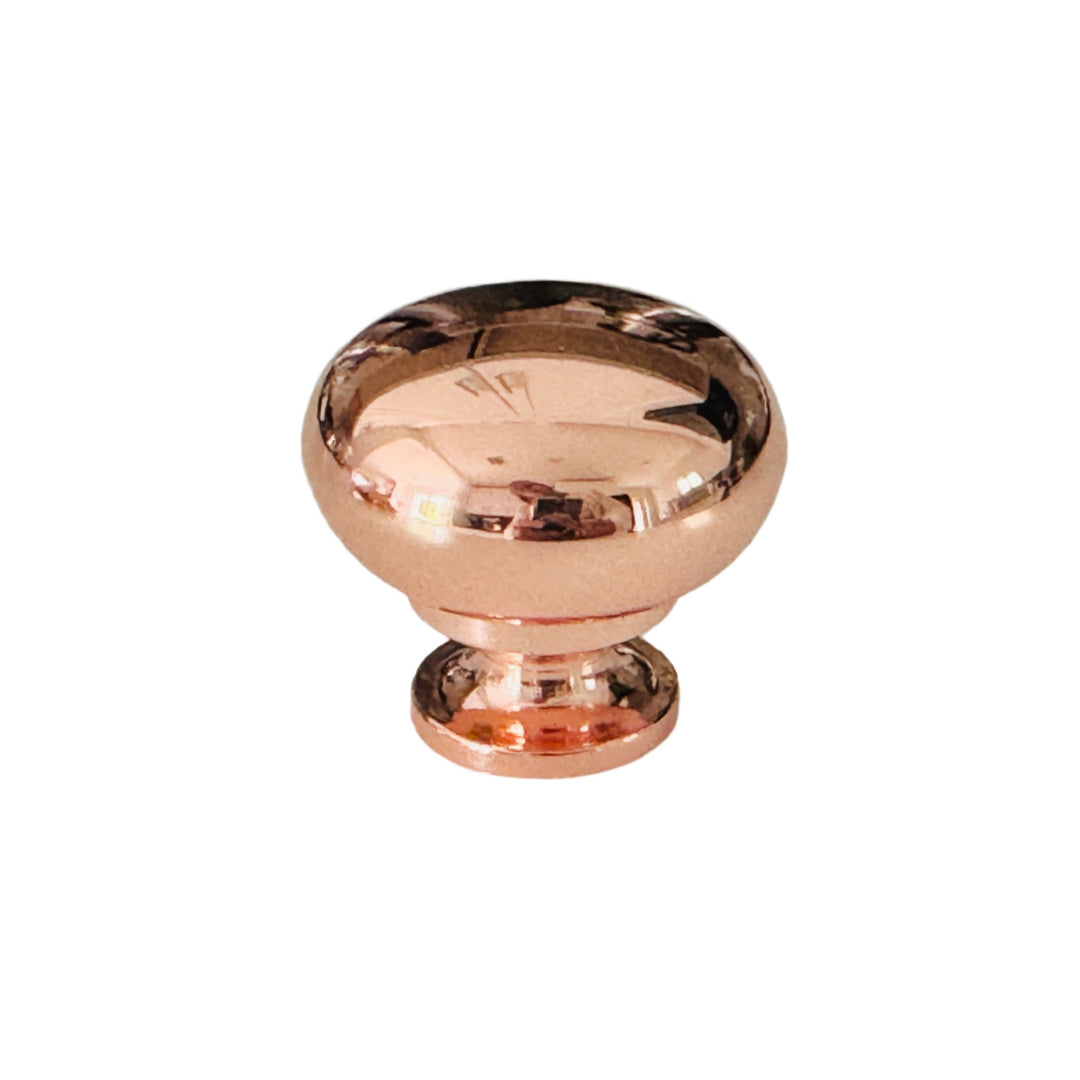 Polished Copper Cup Pull and Cabinet Knob