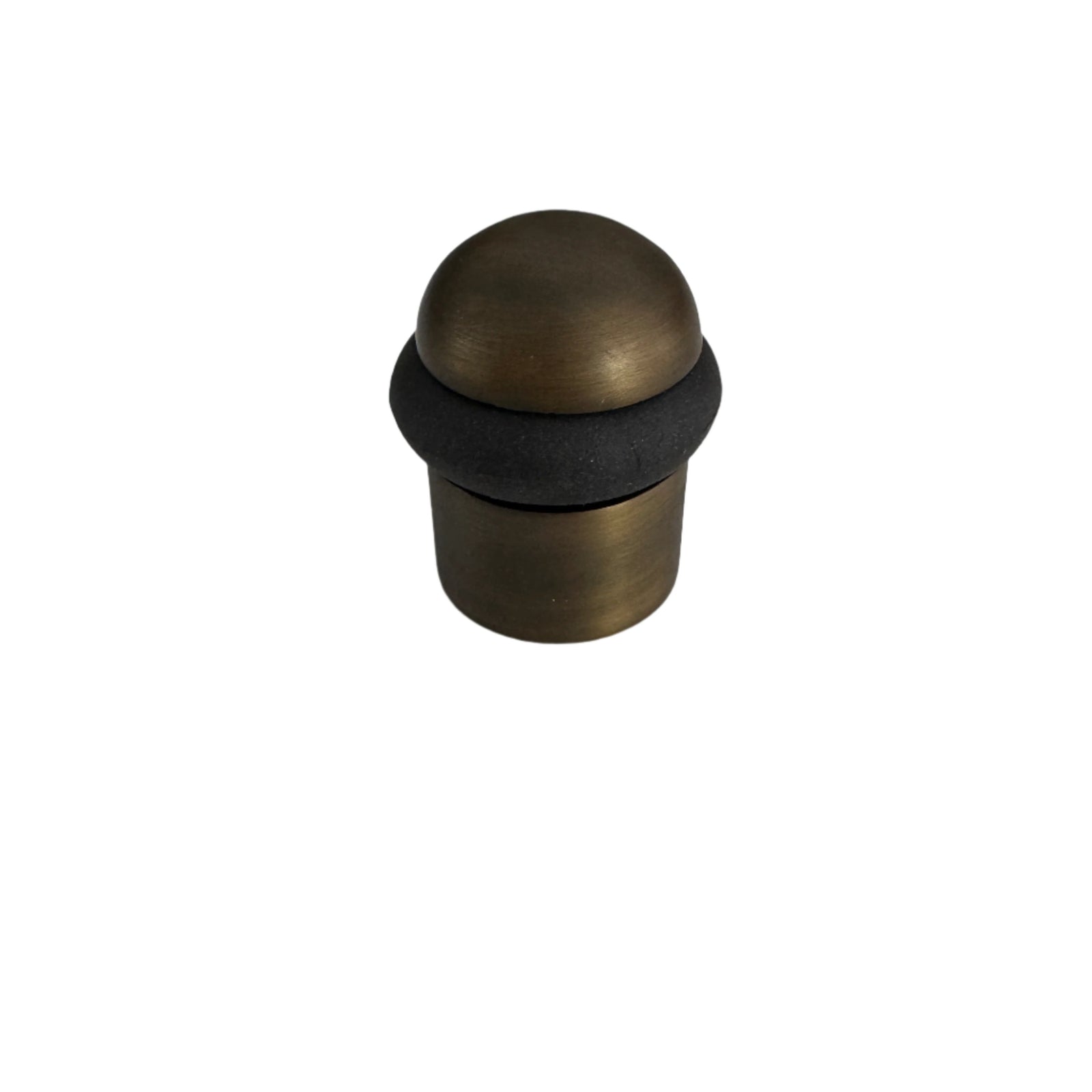 Antique Brass Solid Brass Material Plain Dome Post Floor-Mount Doorstop - Purdy Hardware - Door Stop