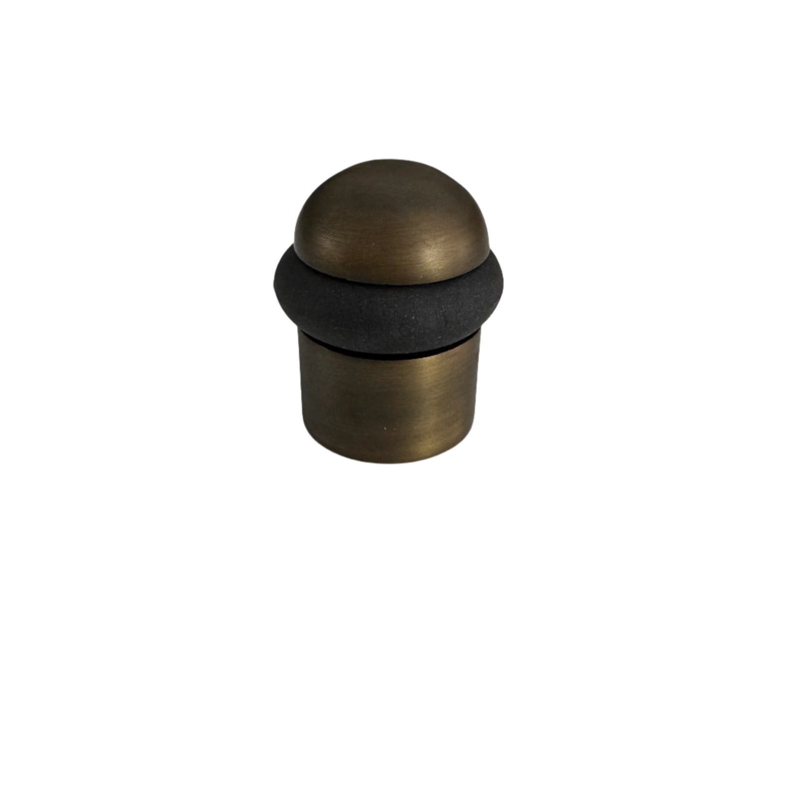 Antique Brass Solid Brass Material Plain Dome Post Floor-Mount Doorstop - Purdy Hardware - Door Stop