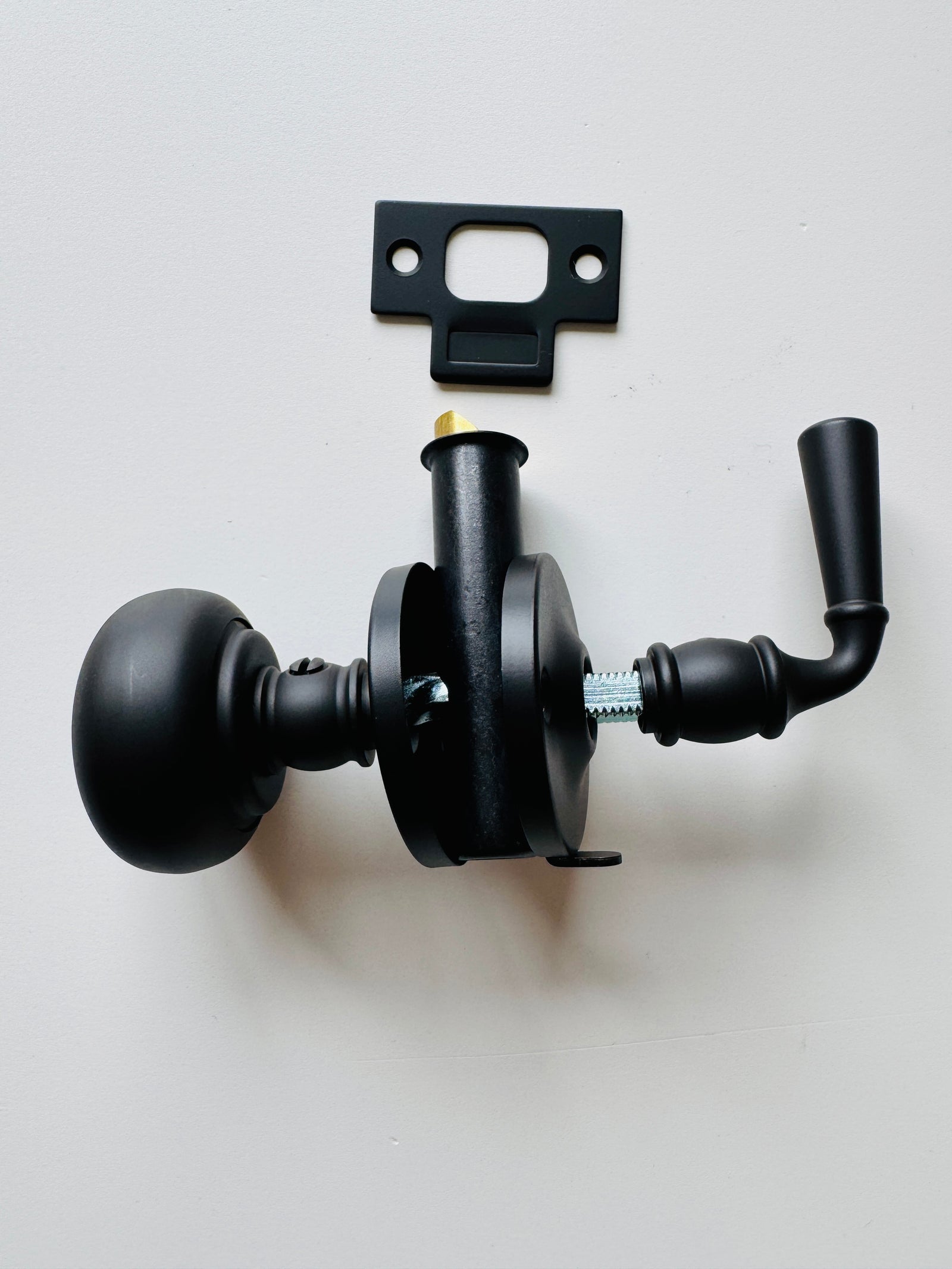 Oil rubbed Bronze Screen Door Mortise Latch with Knob & Lever - Purdy Hardware - Door Hardware