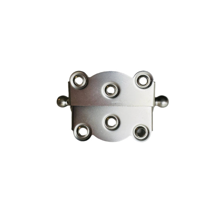 Brushed Nickel Finished Brass Ball-Tip Spring Door Hinge