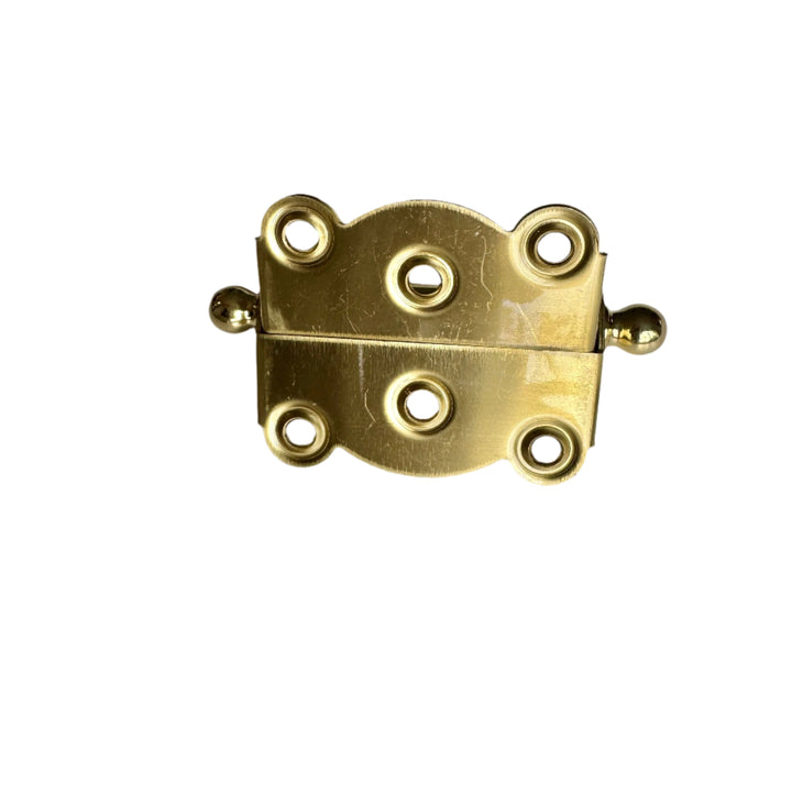 Polished Brass Ball-Tip Spring Door Hinge