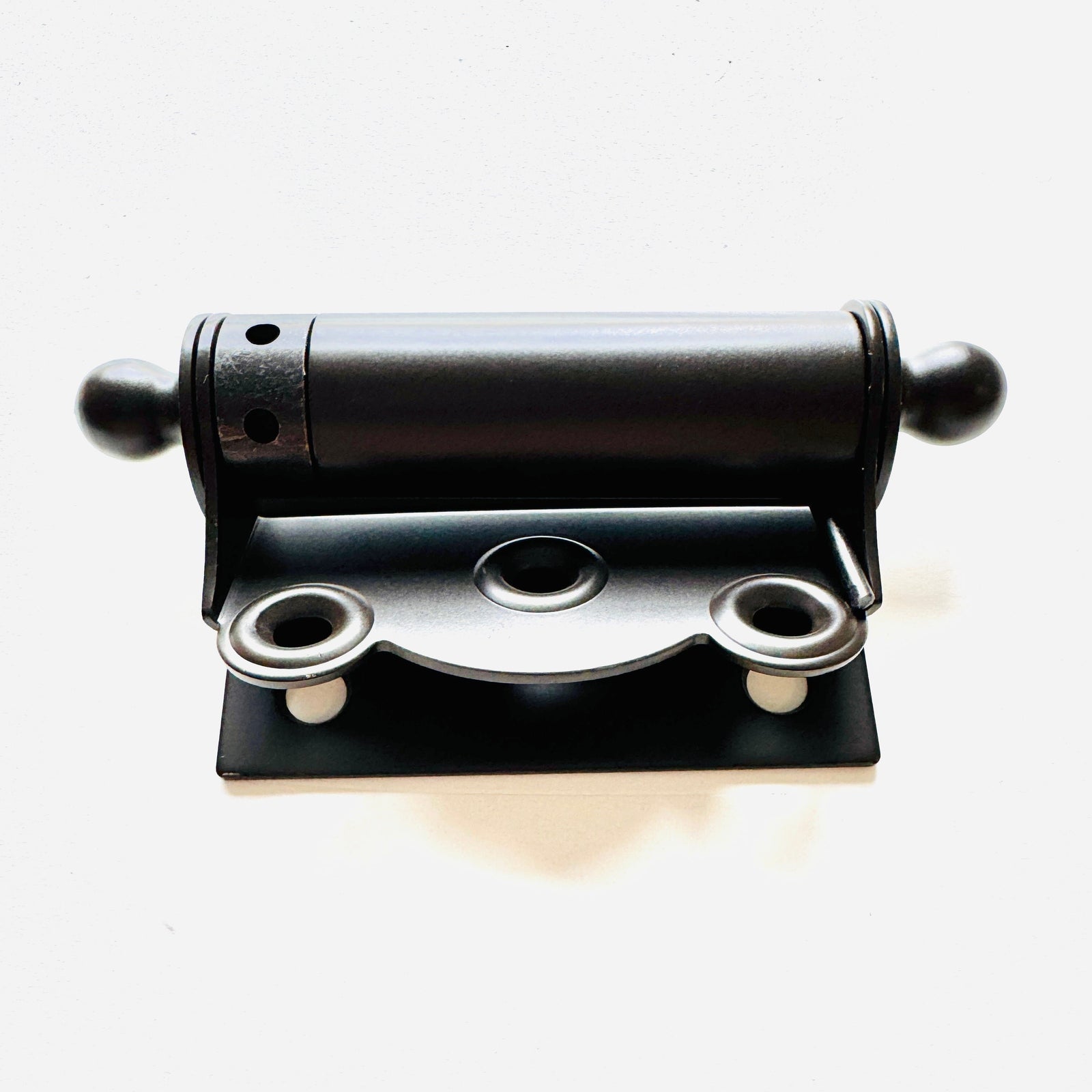 Oil rubbed Bronze Finished Brass Half Surface Spring Door Hinge with Ball-Tips - Purdy Hardware - Door Hardware