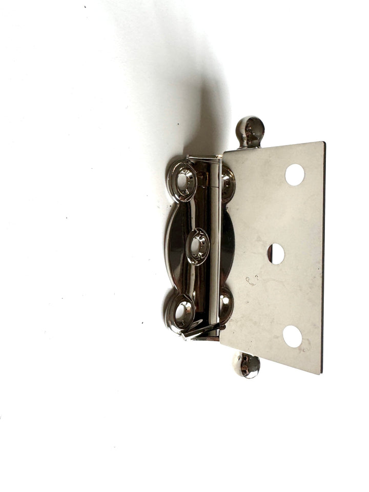 Polished Nickel Finished Brass Half Surface Spring Door Hinge with Ball-Tips