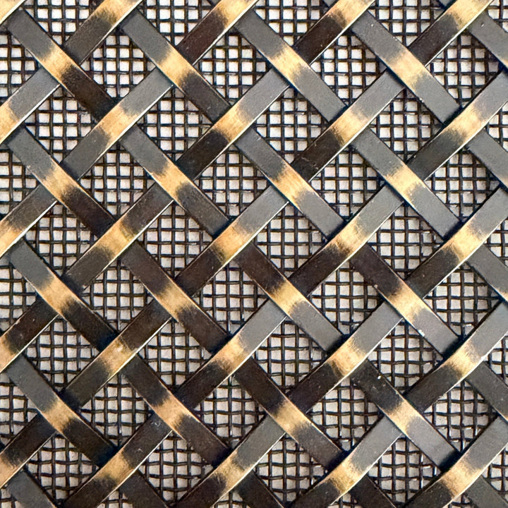 Black Powder Coating Decorative Wire Mesh Grille for Cabinet Doors