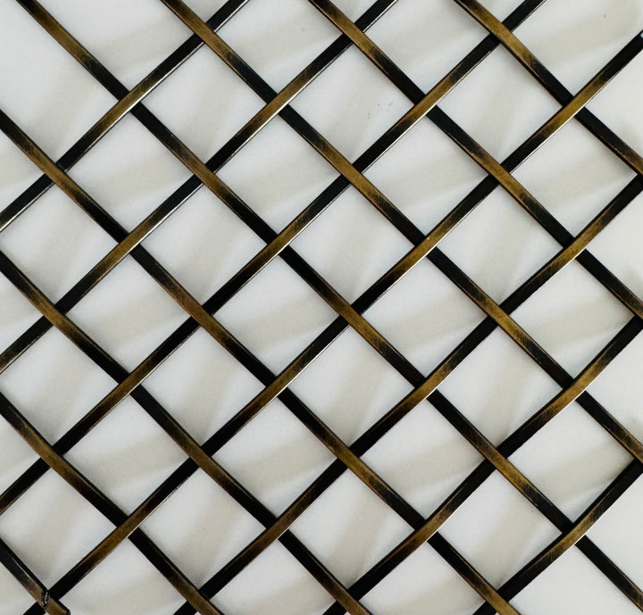 Wire Mesh Antique Brass Plated Furniture and Creative Grille Mesh CAB