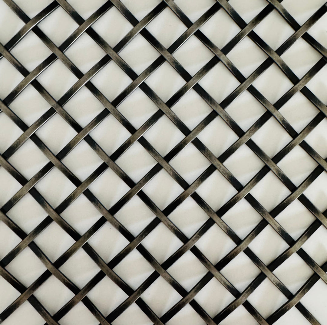 Wire Mesh Antique Nickel Plated Furniture and Creative Grille Mesh RAN