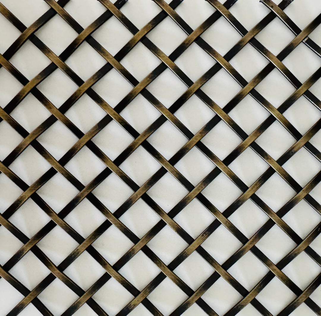 Wire Mesh Antique Brass Plated Furniture and Creative Grille Mesh RAB