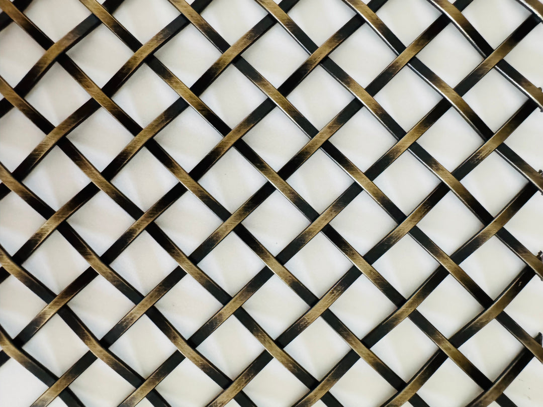 Wire Mesh Antique Brass Plated Furniture and Creative Grille Mesh RAB