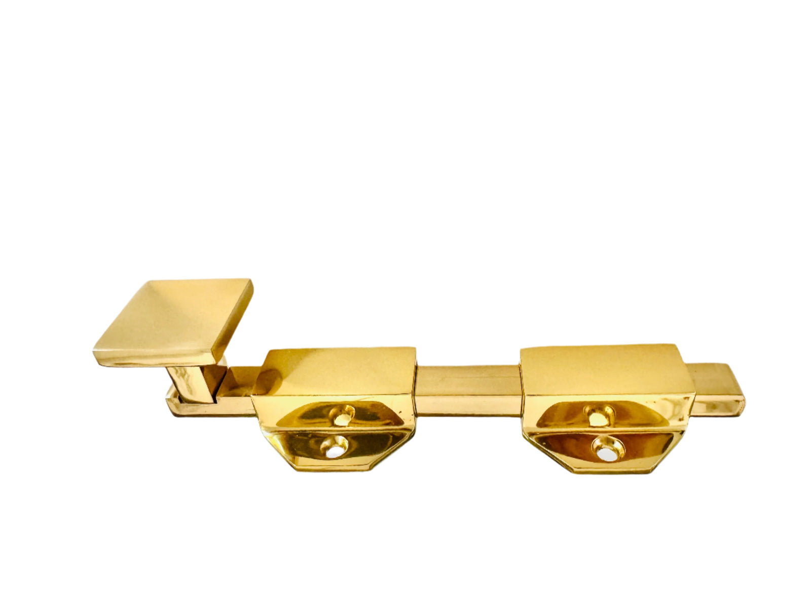 Polished Brass Modern Surface Bolt Solid Brass for French Door & Doors - Purdy Hardware - Casement Window Latch