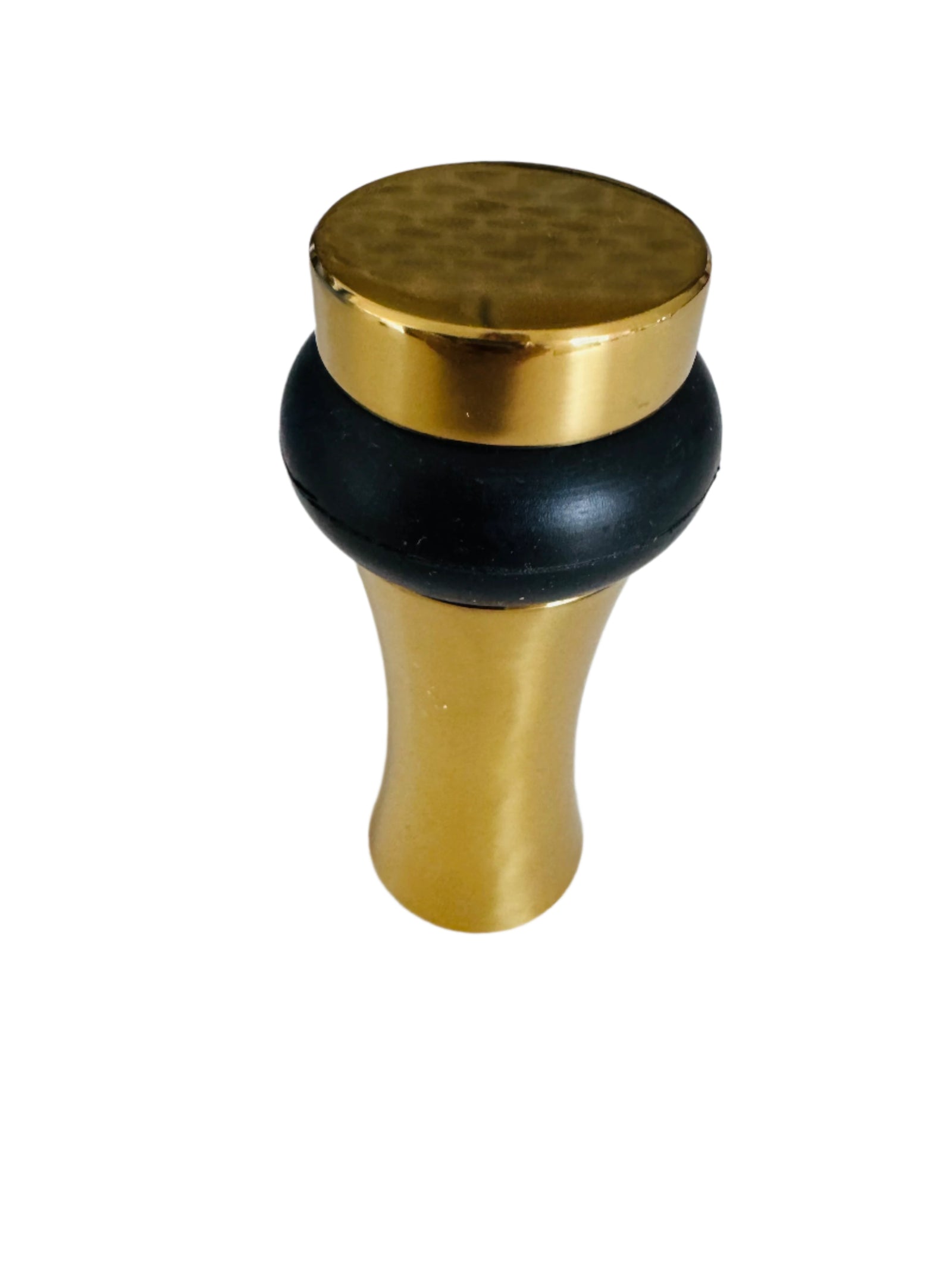 Brushed Brass Round Dood Stopper 3-1/2" Decorative, Solid Brass. - Purdy Hardware - 