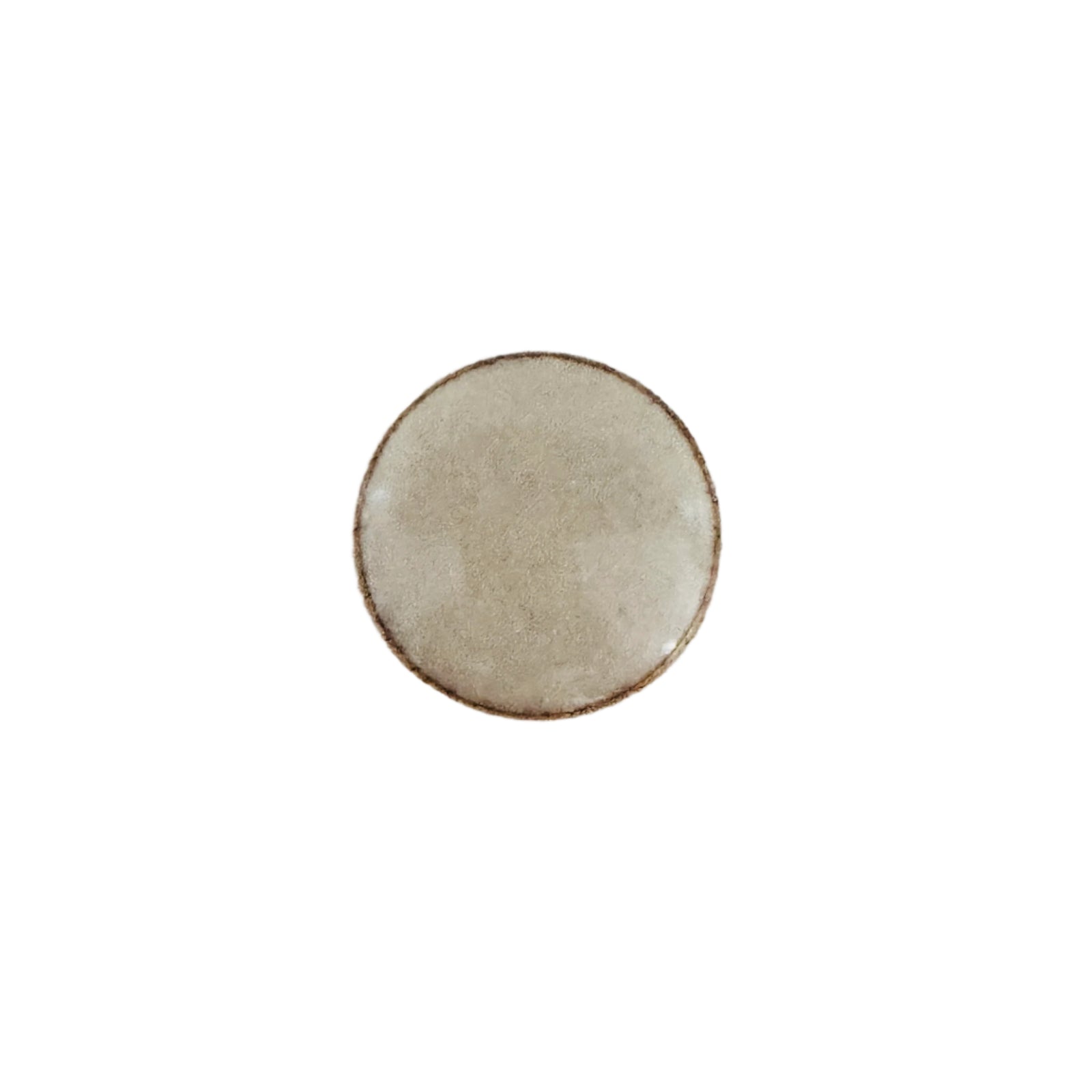 Round Off-White with a touch of Gold  Border "Chic" Cabinet Knob - Purdy Hardware - Knobs