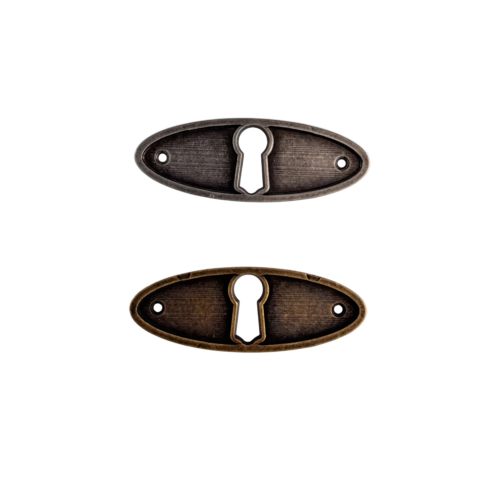 Horizontal Plate Escutcheon Antiques Cabinet Drawer Pull - Purdy Hardware - Horizontal Escutcheon